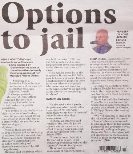 Options to jail