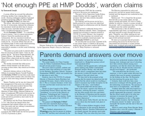 Not enough PPE at HMP Dodds', wardon claims