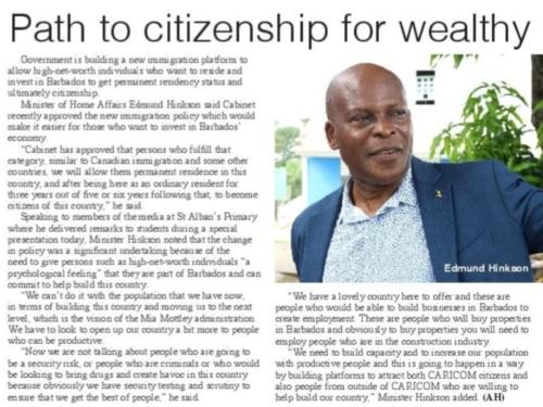 Path to citizenship for wealthy