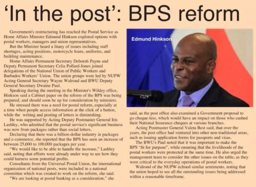 In the post: BPS reform